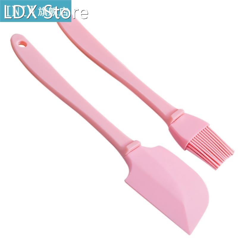 2Pcs/Set Food Grade Silicone Spatula Brush Set Porta