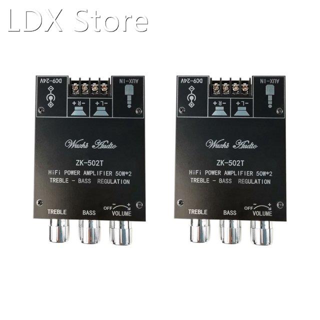 2X ZK-502T TPA3116D2 Bluetooth 5.0 Subwoofer Amplifier Board