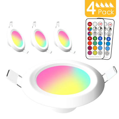 Dimmable LED Spot light 8W round downlight RGB Recessed Spot