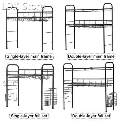 Dish Drying Rack Over Sink 1/2 Tier Stainless Steel Expandab