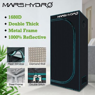 1680D Mars Hydro 60x60x140cm LED Grow Tent box Indoor Hydrop