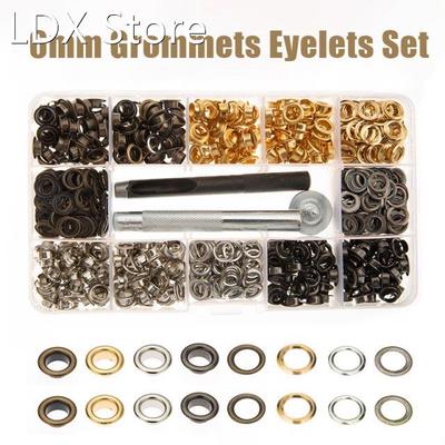 100 200 400pcs Sets 1/4 Inch Grommet Kit Grommets Metal Eyel
