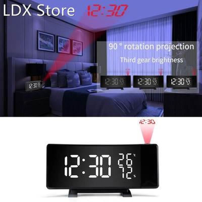 Projection Alarm Clock Bedrooms with Weather Station Indoor