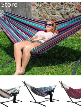 Outdoor convenient Durability Yard Striped Hanging Chair Lar