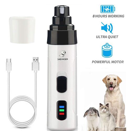 Painless USB Charging Dog Nail Grinders Rechargeable Pet Nai
