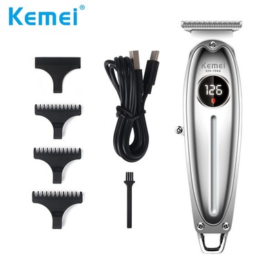 Kemei  All Metal LCD Professional Hair Clipper Men Electric