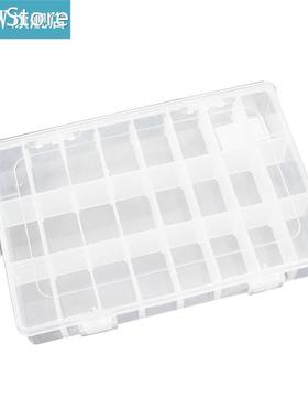 Plastic Storage Box Transparent Makeup Organizer Multi Grids