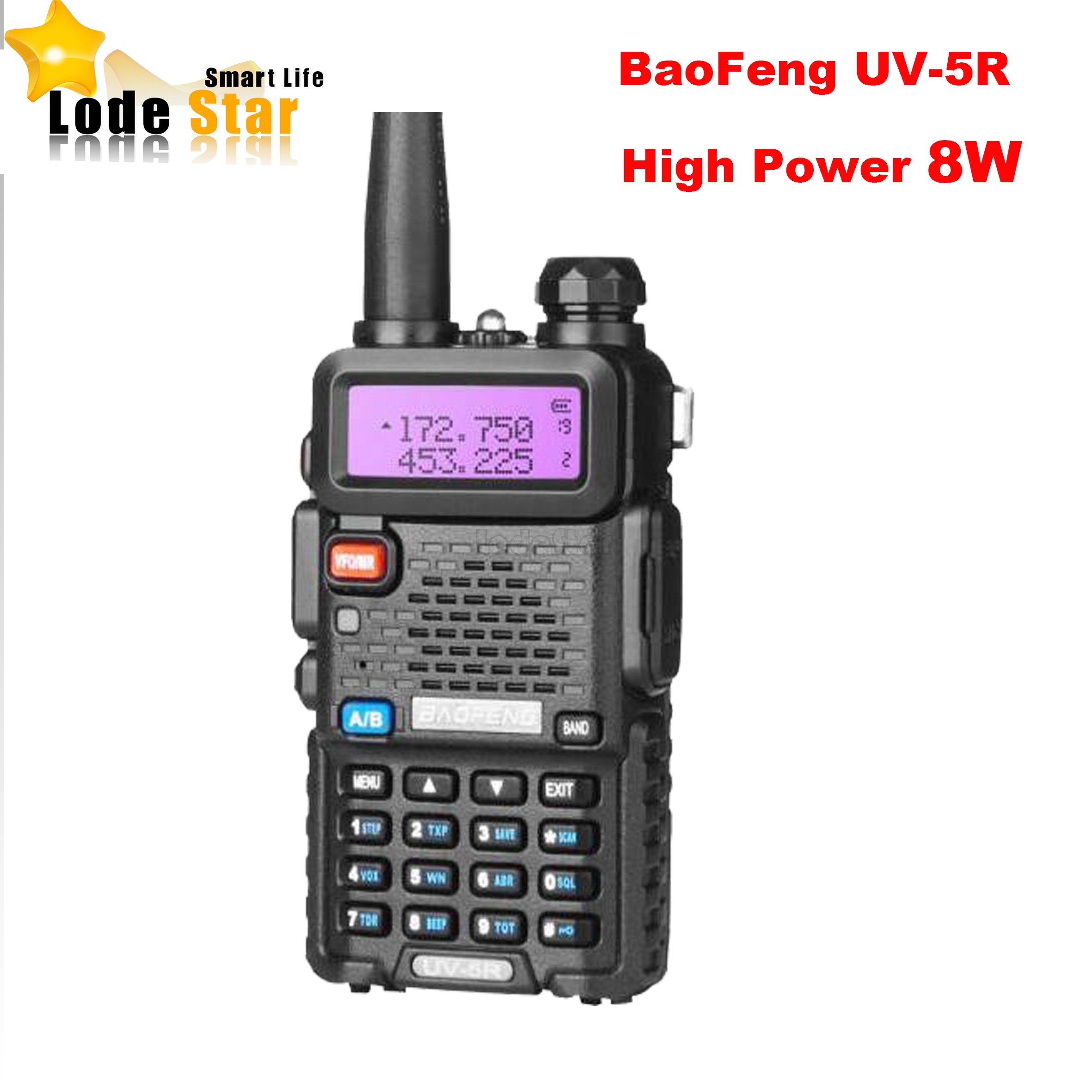 New BaoFeng V-5R 8W Portable Two Way Radio pgrade V 5R Dual