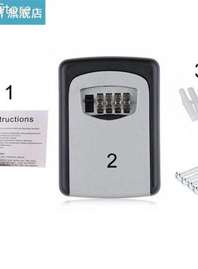 4-Digit Outdoor Keys Storage Safe Aluminum Alloy Box Combina