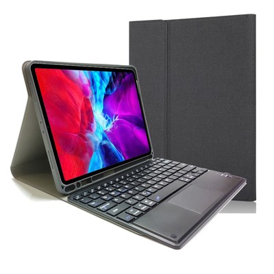 For IPad 2018 Case Touchpad Bluetooth Keyboard PU Leather C
