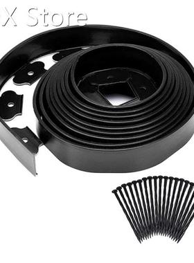 5M/16.4Ft Premium No Dig Yard Edging Kit Lawn Grass Fence Be