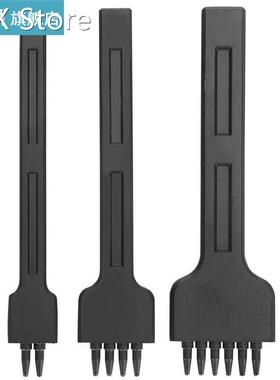 leather craft tools Punching 4mm Spacing Prong Chisel Black
