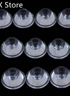 10Pcs 20mm New 10/30/60/90/120 Degree Optical Glass LED Lens