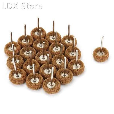 100Pcs Abrasive Nylon Scouring Brush Grit 120 Grinding Sandi