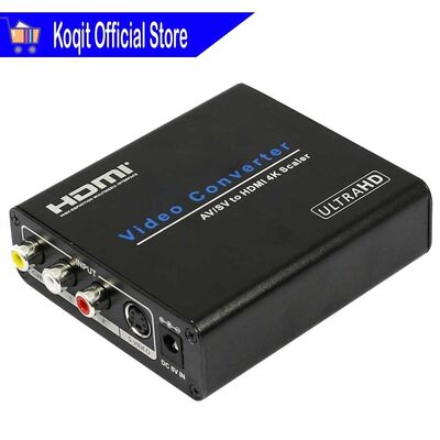 Video Converter CVBS RCA S Video AV/SV to HDMI 4K Scaler An