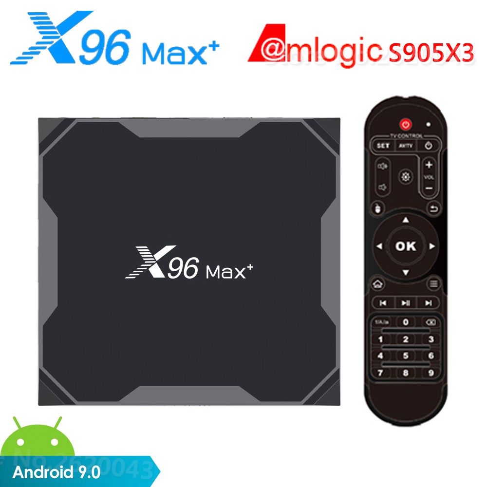 X96 MAX PLUS TV BOX Android 9.0 Amlogic S905X3 4GB RAM 32GB