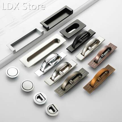 Tatami Hidden Door Handles Zinc Alloy Recessed Flush Pull Co