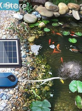 Air Pump Aquarium Oxygen Pump Solar Fresh Air Tank Aerator P