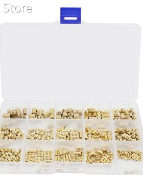 330pcs M2 M3 M4 M5 Brass insert nut Injection Molding Brass