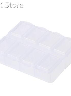 8 Grids Plastic Storage Box Case Home Organizer Jewelry Bead