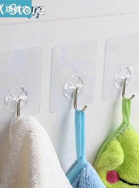Wall-Mounted Seamless Hook Transparent Strong Self Adhesive