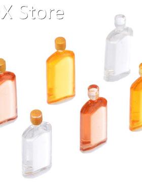 6 Bottles Dollhouse 1:12 ature Wine Whiskey Set Simulati