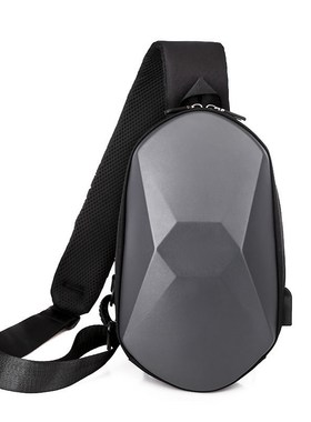 Men's Chest Bag Youth Tide Camouflage Hard Shell Solid Colo