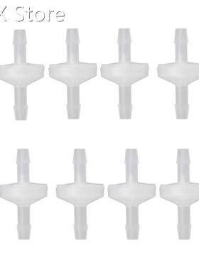 8 Pcs 1/4Inch Check Valve 6mm PVDF One Way Valve Inline Chec