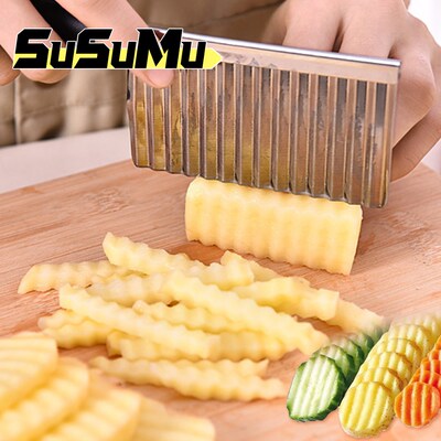 Susumu Potato Slicer Potato Chip French Fry Cutter Maker Sta