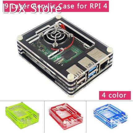 Raspberry Pi 4 Model B 9 Layer Acrylic Case Transparent Box