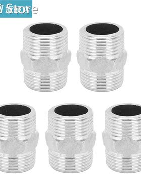 5Pcs G3/4in Male to G3/4in Male Hex Nipple Connector Adapter