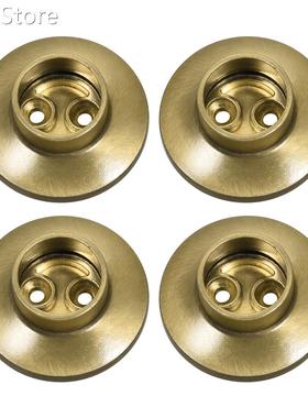 Closet Rod Flange,25mm/0.98inch Dia Brown, Wardrobe Socket B