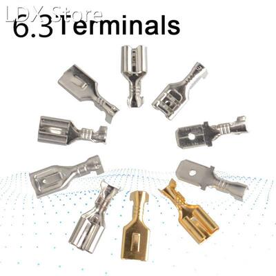 50PCS 6.3 Crimp Terminal Male Female Spade Connector Crimpin