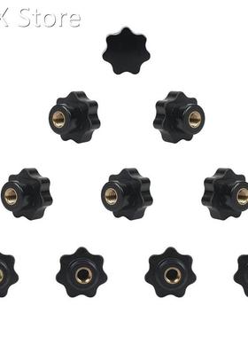 14Pcs M8 Clamping Knob Thumbscrew Knurled Knobs Screw on Plu