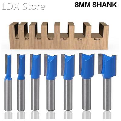 7Pcs/Set 8mm Striaght Shank Router Bit Swallow Tail Woodwork
