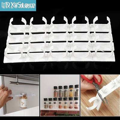 Kitchen Storage Rack Wall Ingredient Spice Bottle Rack Plast