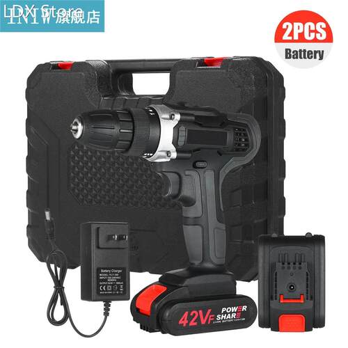 21V Cordless Electric Drill Dirve Kit 2 Speed Brushless Powe
