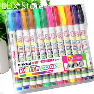 12Pcs New 12 Colors White Board Maker Pen Whiteboard Marker