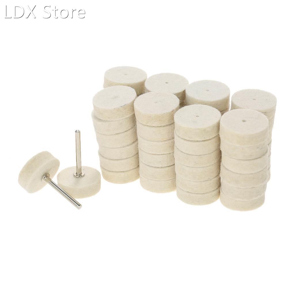 129pcs Wool Felt Metal Surface Buffing Accessories Polished