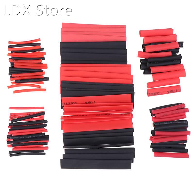 127Pcs/Set Polyolefin Shrinking Assorted Heat Shrink Tube Wi
