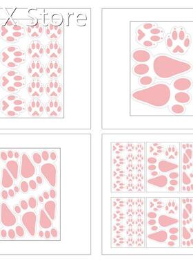 1/6 Sheets Easter Stickers Bunny Footprints Floor Stickers R