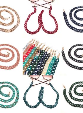 CXQD New Fashion Women Eyeglass Chains Wide Acrylic Chains