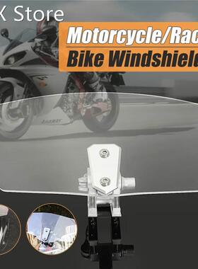 Motorcycle Universal Clear Windshield Windscreedn Screen Pro