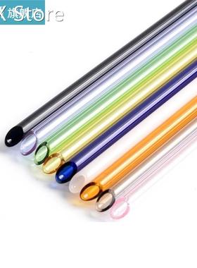 10Pcs Reusable Glass Straw 200*8mm Straight Glass Drinking