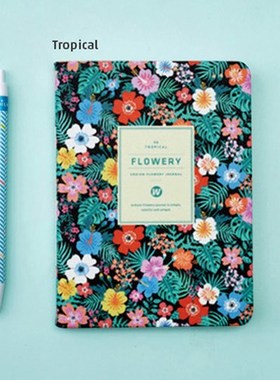 New Arrival Cute P Leather Floral Flower Schedule Book Diary