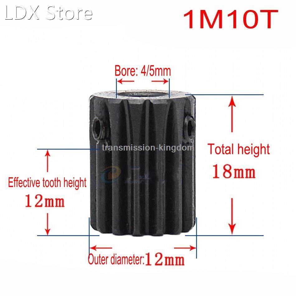 1pcs 45# steel spur gear with step 1m 10 tooth-14 tooth pini