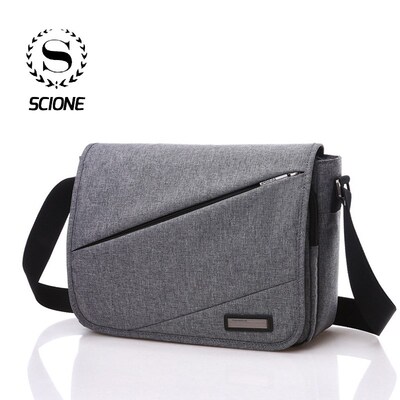 Scione New Korean Solid Office Shoulder Bags For Men Simple