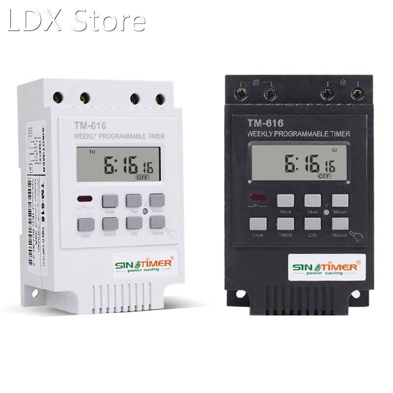 TM616W-4 Digital Electronic Timer 220V 30A Weekly Programmab