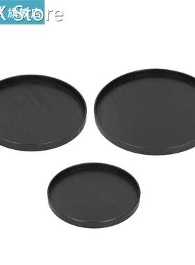 Round Serving Tray Wooden Tea Coffee Snack Plate Wooden Roun