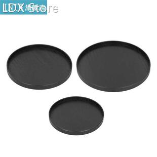 Round Serving Tray Wooden Tea Coffee Snack Plate Wooden Roun